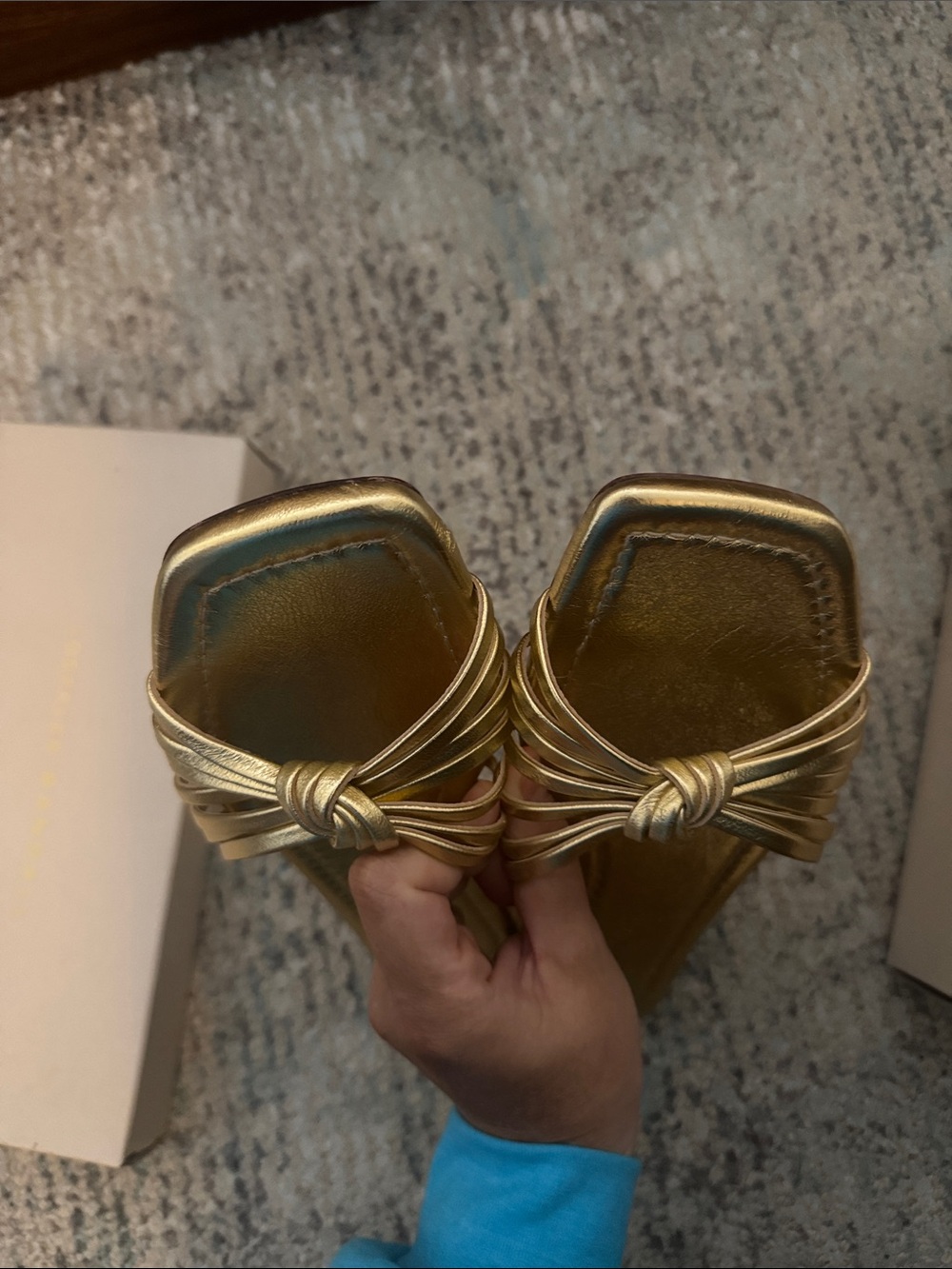 Izzie Gold Sandals - Picture 7 of 8